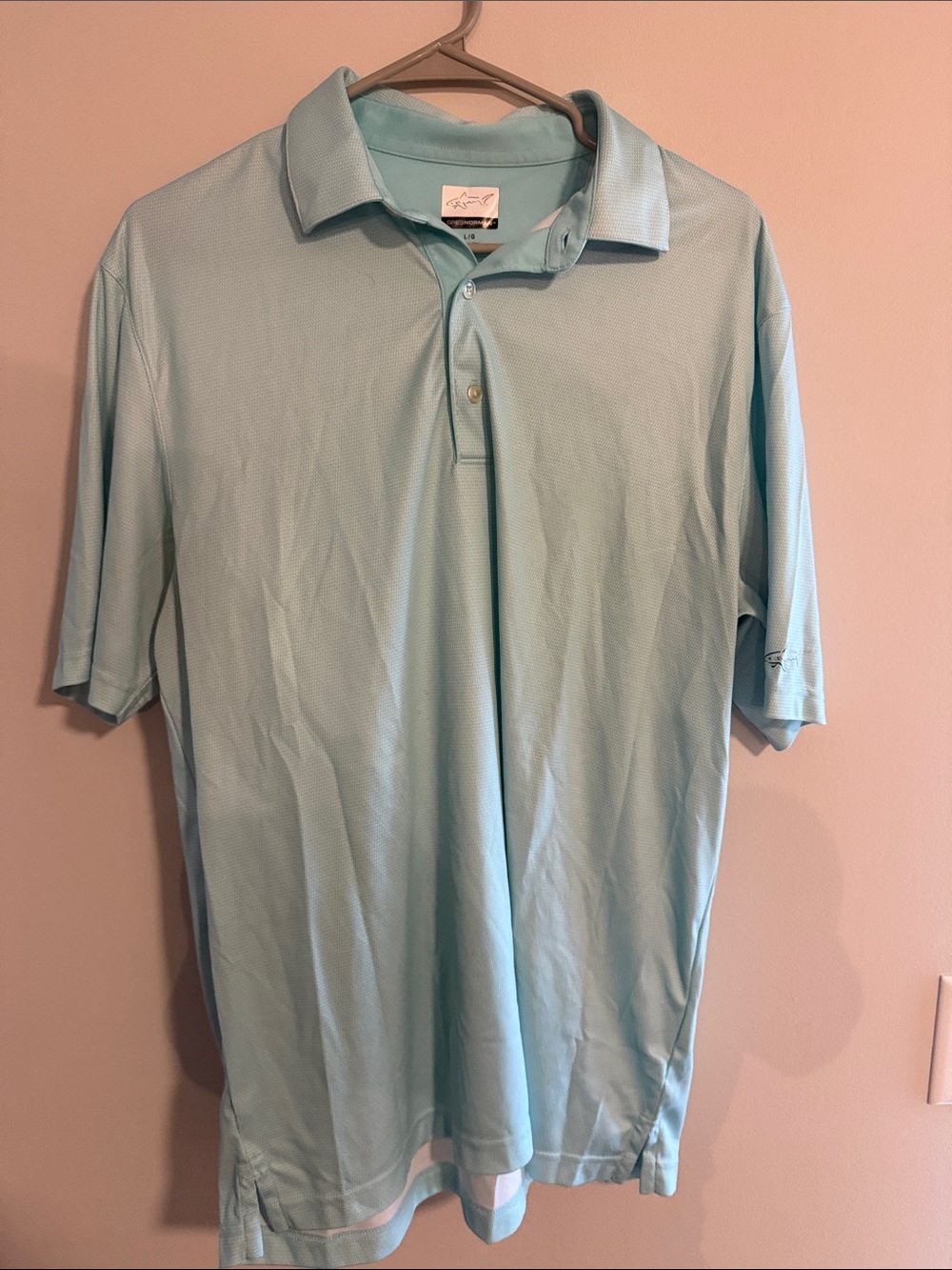 Greg Norman Collection Light Aqua Polo Shirt